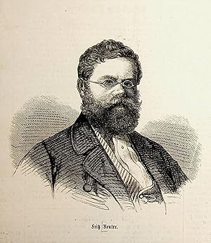 Bild des Verkufers fr REUTER, Fritz Reuter (1810-1874), niederdeutscher Schriftsteller zum Verkauf von ANTIQUARIAT.WIEN Fine Books & Prints