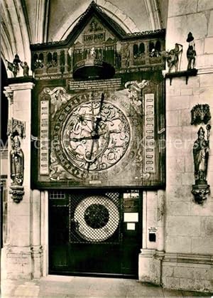 Bild des Verkufers fr Postkarte Carte Postale Uhren Mnster Astronomische Dom-Uhr zum Verkauf von Versandhandel Boeger