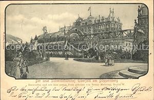 Postkarte Carte Postale Elberfeld Schwebebahn am Döppersberg