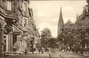 Postkarte Carte Postale Herne Westfalen Bahnhofstrasse