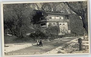 Postkarte Carte Postale Oberaudorf Weber an der Wand o 1930