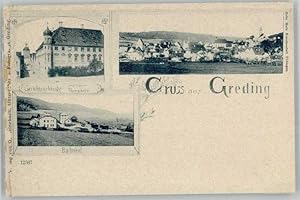 Postkarte Carte Postale Greding Bahnhof o 1900
