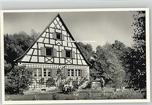 Postkarte Carte Postale Egloffstein Cafe Fritz Heid o 1955