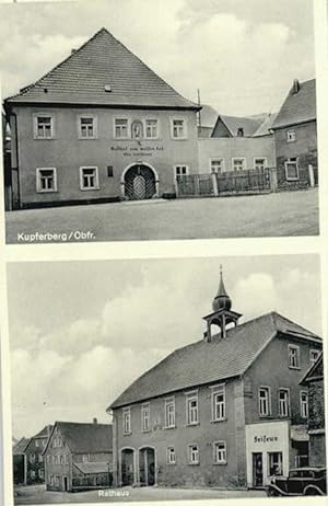 Postkarte Carte Postale Kupferberg Oberfranken Gasthof zum weissen Ross x