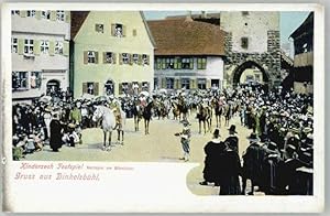 Postkarte Carte Postale Dinkelsbühl Kinderzeche Festspiel *
