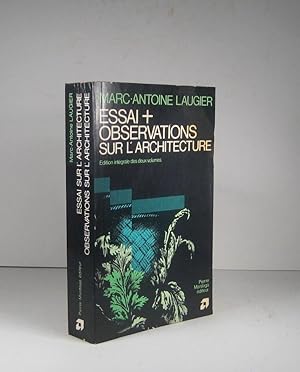 Image du vendeur pour Essai sur l'architecture. Observations sur l'architecture mis en vente par Librairie Bonheur d'occasion (LILA / ILAB)