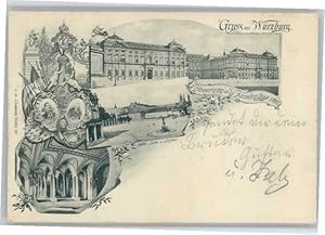 Postkarte Carte Postale Würzburg Königliche Residenz Treppenhaus x
