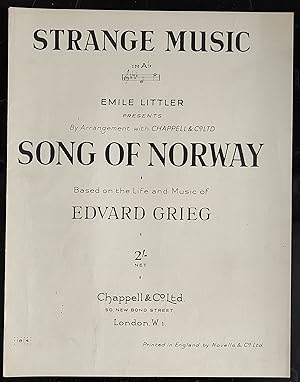 Image du vendeur pour Strange Music (song) (In Ab) [From "Nocturne" (Op.54, No.4) and "Wedding Day at Troldhaugen" by Edvard Greig] mis en vente par Shore Books