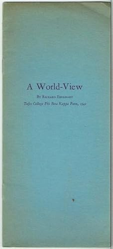 A World-View. (Inscribed to and signed by John Ciardi)