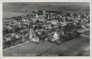 Postkarte Carte Postale Pfaffenhausen Schwaben Fliegeraufnahme *