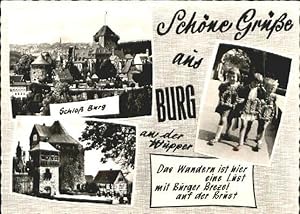 Postkarte Carte Postale 70089545 Schloss Burg Schloss Burg o Burg
