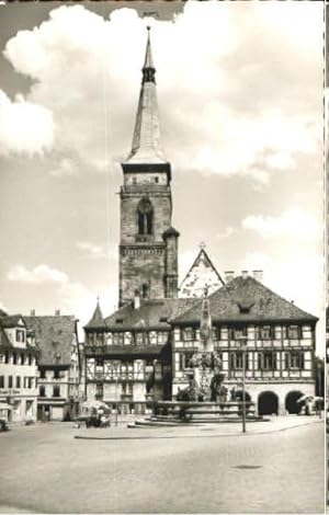 Postkarte Carte Postale 70108118 Schwabach Schwabach Rathaus Brunnen Schwabach