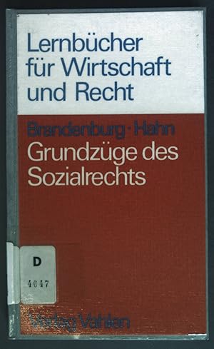 Image du vendeur pour Grundzge des Sozialrechts : d. ersten 4 Bcher d. Sozialgesetzbuches. Lernbcher fr Wirtschaft und Recht mis en vente par books4less (Versandantiquariat Petra Gros GmbH & Co. KG)