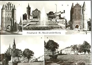 Postkarte Carte Postale 40164597 Friedland Mecklenburg Neubrandenburgertor Anklamer Tor Friedland