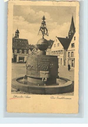 Postkarte Carte Postale 40266135 Ottweiler Ottweiler Brunnen x 1935 Ottweiler