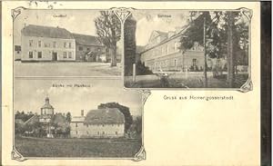 Postkarte Carte Postale 40270161 Herrengosserstedt Herrengosserstedt Gasthof Schloss Kirche Pfarr...