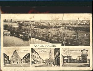 Bild des Verkufers fr Postkarte Carte Postale 40267139 Sangerhausen Suedharz Sangerhausen Rathaus Schloss Kirche Fabrik Sang zum Verkauf von Versandhandel Boeger