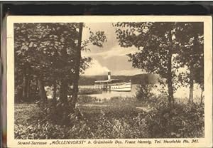 Imagen del vendedor de Postkarte Carte Postale 40274779 Moellenhorst Moellenhorst bei Gruenheide Restaurant Dampfer x 1935 Kage a la venta por Versandhandel Boeger