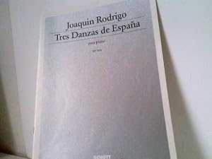 Bild des Verkufers fr Tres danzas de Espana - para piano. Edition Schott ED 7452 Inspiradas en el libro de poesias "Danzas viejas" de Victor Espins zum Verkauf von ABC Versand e.K.