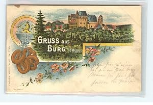 Postkarte Carte Postale 40350239 Solingen Burg Solingen