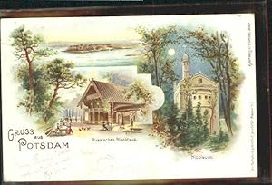 Postkarte Carte Postale 40362351 Potsdam Potsdam Blockhaus Nicolscoe gestempelt 1900 Potsdam