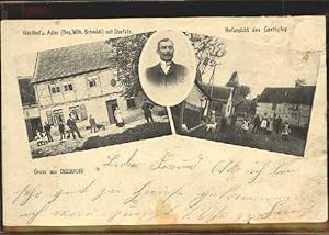 Postkarte Carte Postale 40385978 Deesdorf Gasthof zum Adler Dorfstrasse x 1907 Wegeleben
