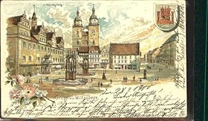 Postkarte Carte Postale 40396223 Wittenberg Lutherstadt Wittenberg Marktplatz Feldpost x 1900 Wit...