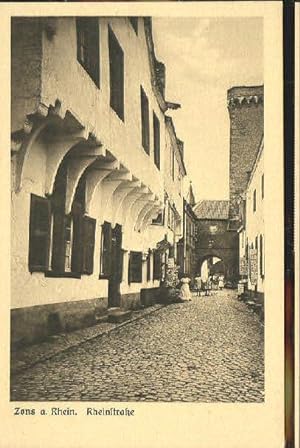 Postkarte Carte Postale 40394728 Zons Zons Rheinstrasse ungelaufen ca. 1920 Dormagen