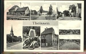 Postkarte Carte Postale 40445871 Theissen Theissen Bahnhof Denkmal Kirche Bad 1937 Theissen