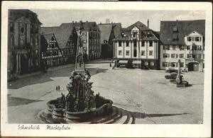 Postkarte Carte Postale 40479613 Schwabach Schwabach Marktplatz x 1943 Schwabach