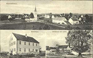 Postkarte Carte Postale 40488122 Niederthann Niederthann Schule Wirtschaft ungelaufen ca. 1910 Sc...
