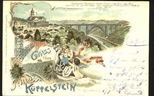 Postkarte Carte Postale 40493958 Remscheid Schloss Kueppelstein Bruecke x 1897 Remscheid