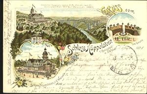 Postkarte Carte Postale 40493957 Remscheid Schloss Kueppelstein Bruecke Grotte x 1897 Remscheid