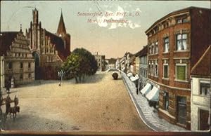Postkarte Carte Postale 40490592 Sommerfeld Lubsko Markt Poststrasse x 1910 Sommerfeld Lubsko