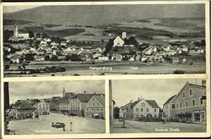 Postkarte Carte Postale 40505121 Hengersberg Hengersberg Marktplatz Passauer Strasse x 1940 Henge...