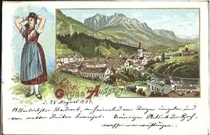 Postkarte Carte Postale 40595278 Bad Aussee Steiermark Tracht o 1897 Bad Aussee
