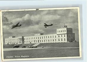 Postkarte Carte Postale 40617714 Flughafen Airport Aeroporto Flughafen Dresden x 1938 Flug