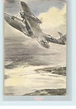 Postkarte Carte Postale 40617389 Flugwesen Flug Flugboot Do 18 KuenstlerGotschke