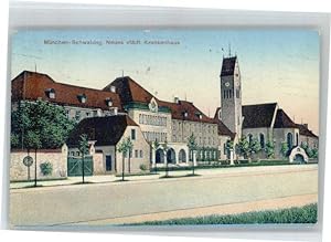 Postkarte Carte Postale 40745594 Schwabing Muenchen Schwabing Muenchen Staedtisches Krankenhaus x...