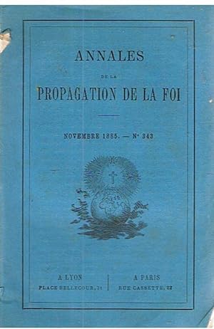 Annales de la propagation de la foi - Novembre 1885 - nr. 343