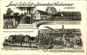 Postkarte Carte Postale 40788928 Neuhammer Queis Neuhammer Queis Zug Fuchs Erholungsheim Koberbru...