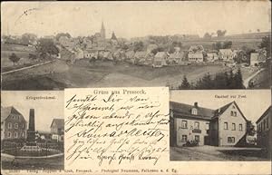 Postkarte Carte Postale 40954129 Presseck Kriegerdenkmal Gasthof zur Post Presseck