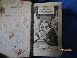 Seller image for JUS CANONICUM per APHORISMOS strictum EXPLICATUM - 1663 for sale by LA FRANCE GALANTE