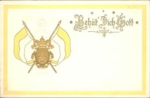 Postkarte Carte Postale 11000358 Wappen Behuet Dich Gott Wappen