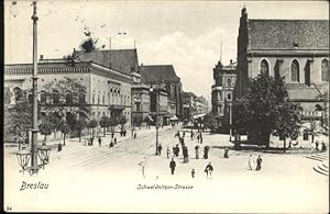 Postkarte Carte Postale 11030194 Breslau Niederschlesien Schweidnitzer Strasse