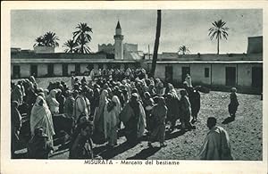 Postkarte Carte Postale 11085325 Misurata Mercato del Bestiame Libyen