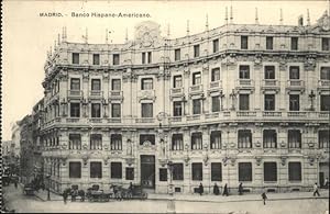 Bild des Verkufers fr Postkarte Carte Postale 11082615 Madrid Spain Banco Hispano Americano zum Verkauf von Versandhandel Boeger