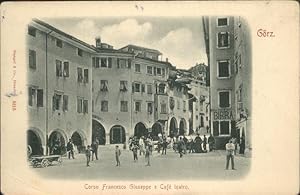 Postkarte Carte Postale 41098158 Goerz Gorizia Corso Francesco Giuseppe Cafe Teatro