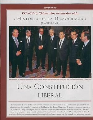 Bild des Verkufers fr Historia de la Democracia 1975-1995: fasciculo numero 21: Una constitucion liberal zum Verkauf von EL BOLETIN