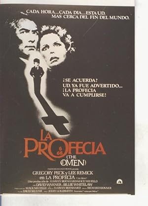 Bild des Verkufers fr Foto cine 086: La profecia (Gregory Peck-Lee Remick) zum Verkauf von EL BOLETIN